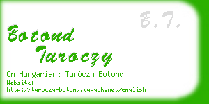 botond turoczy business card